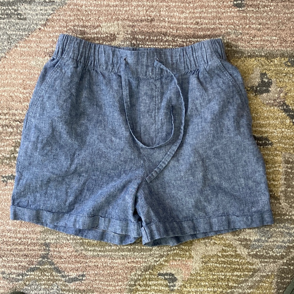 Uniqlo Chambray Blue Women's Shorts XS